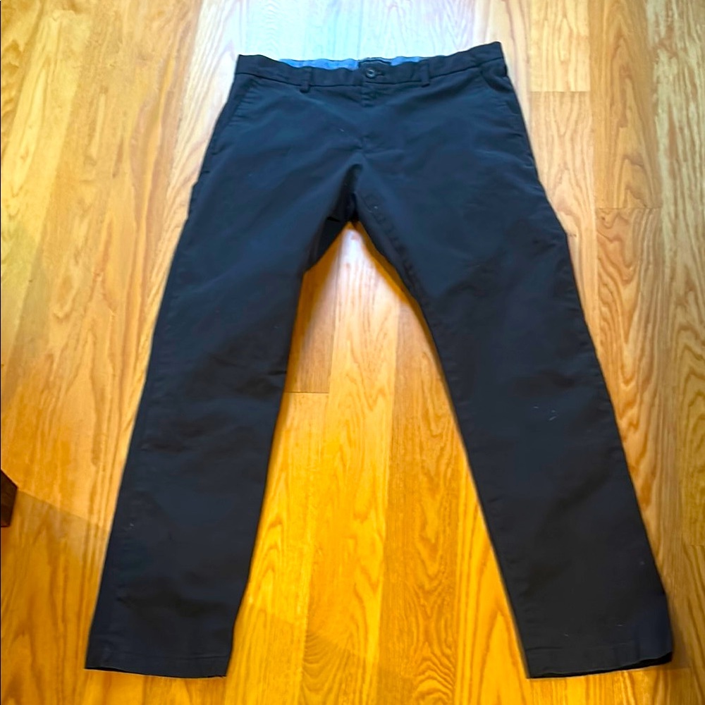 Men's Banana Republic Skinny Chino Black Pants Size W 35xL34
